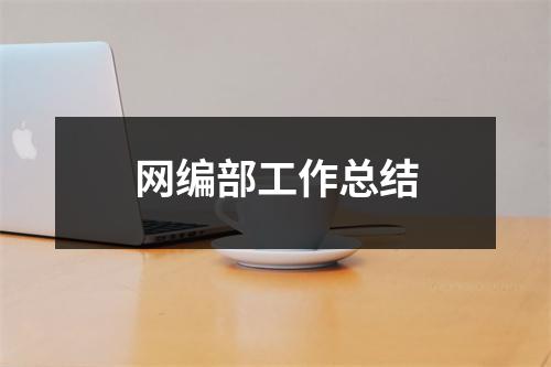 网编部工作总结