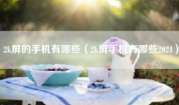 2k屏的手机有哪些（2k屏手机有哪些2021）