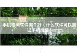 手机检测软件哪个好（什么软件可以测试手机屏幕）