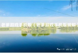 老爹游戏手机版（老爹游戏手机版破解）