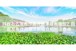 抖音怎么发布作品注意事项有哪些？抖音发布作品图文教程介绍附注意点