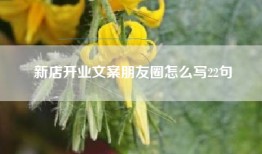 新店开业文案朋友圈怎么写22句