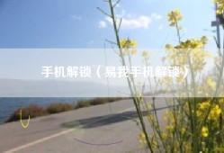 手机解锁（易我手机解锁）