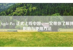 Apple Pay 正式上线中国，一文带你了解其影响与使用方法