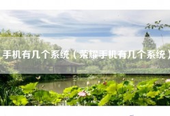 手机有几个系统（荣耀手机有几个系统）