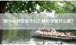 数字化转型是什么？核心又是什么呢？