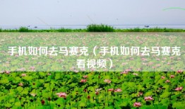 手机如何去马赛克(手机如何去马赛克看视频)