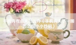 手机壳有点大怎么办（手机壳大了一圈怎么缩小小妙招）