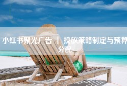 小红书聚光广告 ｜ 投放策略制定与预算分配