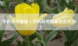 手机符号图案（手机符号图案及含义NFC）