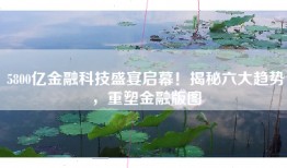 5800亿金融科技盛宴启幕！揭秘六大趋势，重塑金融版图