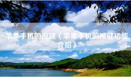 苹果手机的按键（苹果手机的按键功能介绍）