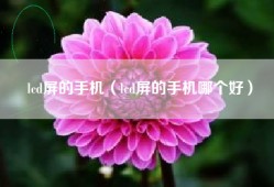 lcd屏的手机（lcd屏的手机哪个好）