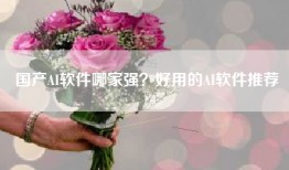 国产AI软件哪家强？好用的AI软件推荐