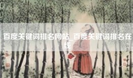 百度关键词排名网站_百度关键词排名在线