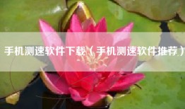 手机测速软件下载（手机测速软件推荐）