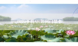 OPPO手机NFC如何门禁卡