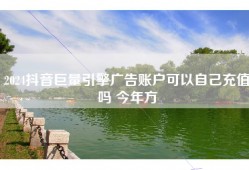 2024抖音巨量引擎广告账户可以自己充值吗 今年方