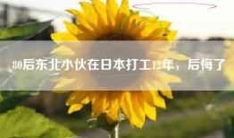 80后东北小伙在日本打工12年，后悔了