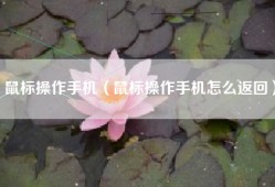鼠标操作手机（鼠标操作手机怎么返回）