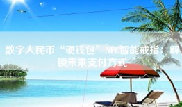 数字人民币“硬钱包”NFC智能戒指：解锁未来支付方式