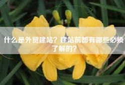 什么是外贸建站？建站前都有哪些必须了解的？