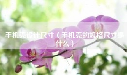 手机壳设计尺寸（手机壳的规格尺寸是什么）