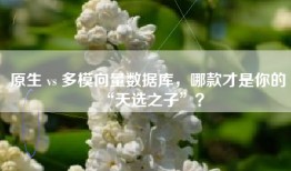 原生 vs 多模向量数据库，哪款才是你的“天选之子”？