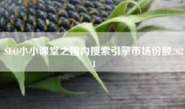 SEO小小课堂之国内搜索引擎市场份额2021