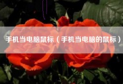 手机当电脑鼠标（手机当电脑的鼠标）