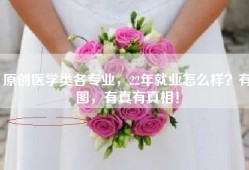 原创医学类各专业，22年就业怎么样？有图，有真有真相！
