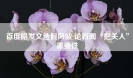 百度陷发文造假风波 论新闻“把关人”重要性