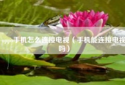 oppo手机怎么连接电视（手机能连接电视吗）