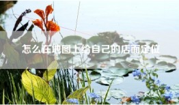 怎么在地图上给自己的店面定位