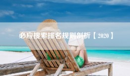 必应搜索排名规则剖析【2020】
