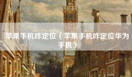 苹果手机咋定位（苹果手机咋定位华为手机）