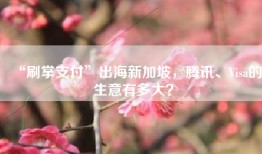 “刷掌支付”出海新加坡，腾讯、Visa的生意有多大？