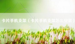 卡片手机支架（卡片手机支架怎么安装）