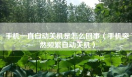 手机一直自动关机是怎么回事(手机突然频繁自动关机)
