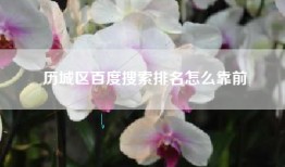 历城区百度搜索排名怎么靠前