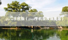 gta sa手机版（gtasa手机版视角设置）