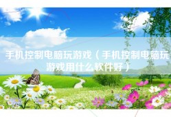 手机控制电脑玩游戏（手机控制电脑玩游戏用什么软件好）
