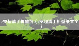 c罗超清手机壁纸（c罗超清手机壁纸大全）