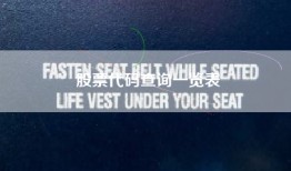 股票代码查询一览表