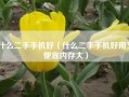 什么二手手机好（什么二手手机好用又便宜内存大）