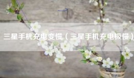 三星手机充电变慢（三星手机充电极慢）