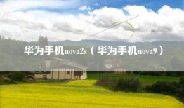 华为手机nova2s（华为手机nova9）