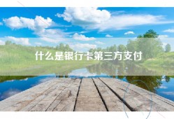 什么是银行卡第三方支付