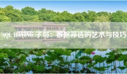 SQL HAVING 子句：数据筛选的艺术与技巧