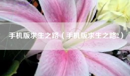手机版求生之路（手机版求生之路2）